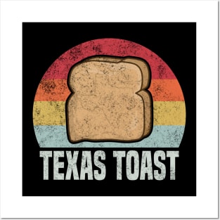 Texas toast Retro Vintage 1970s Posters and Art